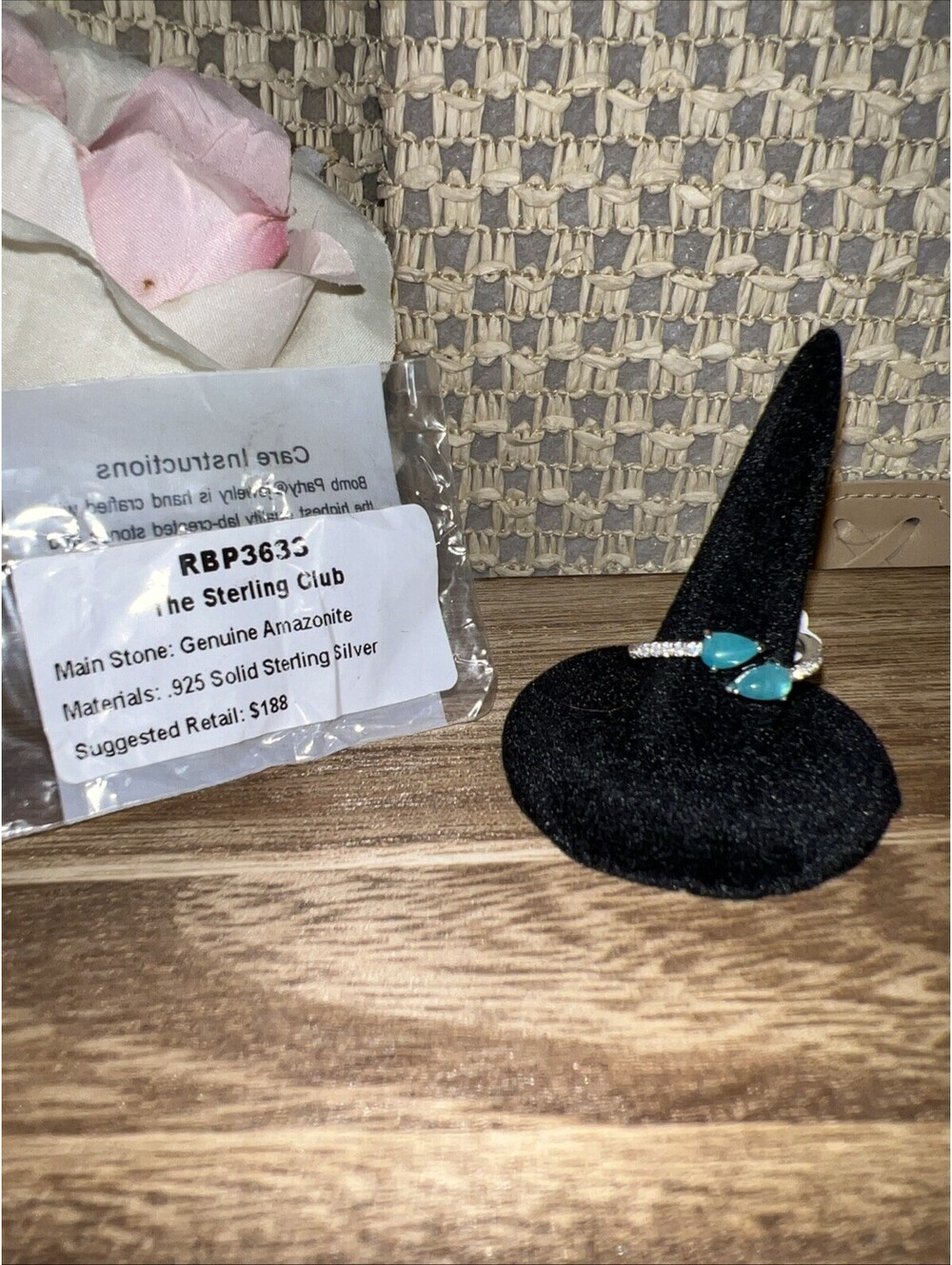 Bomb Party The Sterling Club. Size 9 Ring